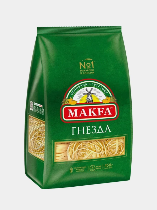 Макаронные изделия Makfa Гнезда Тальятелле, 450 г