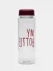 Багровый бутылка для воды, 500 мл, My bottle, 19.5 х 6 см, термочехол в комплекте