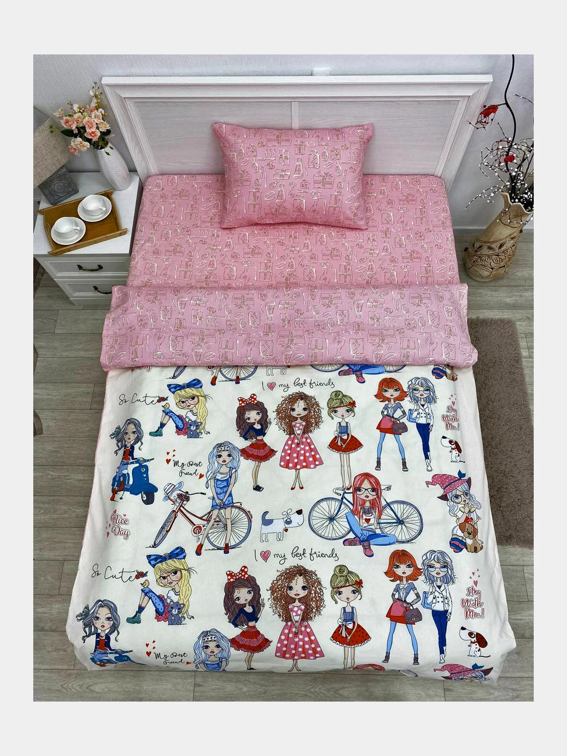Постельное белье детское 1,5 спальный Поплин ivSubelIa "Подиум", 50x70