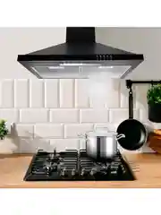 Вытяжка кухонная GFGRIL GF-HD100PB, 60 см, 450 м3/h, 140 Вт, 5 скоростей, цвет - черный