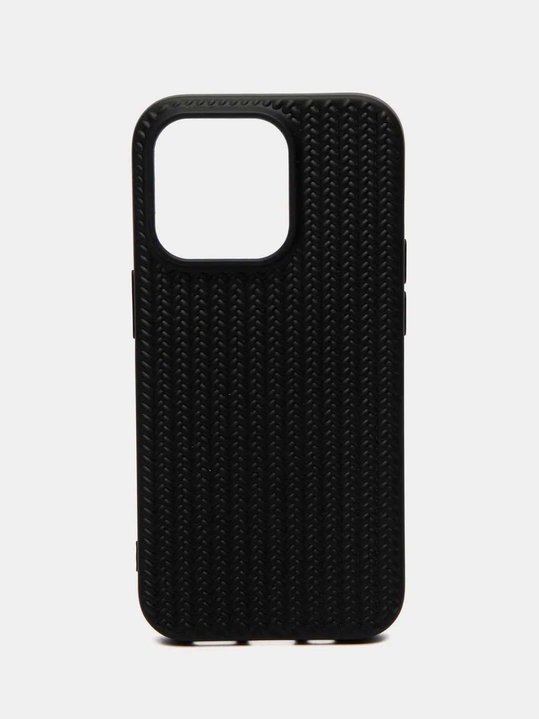 Черный защитный чехол на iPhone (Айфон)  13, 14, 15, Pro, Pro Max