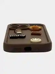 Коричневый защитный чехол на iPhone (Айфон)  13, 14, 15, Pro, Pro Max