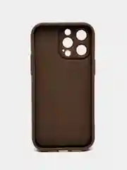 Коричневый защитный чехол на iPhone (Айфон)  13, 14, 15, Pro, Pro Max