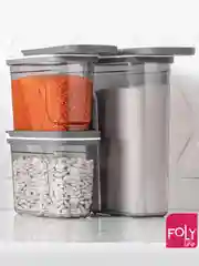 Набор контейнеров для сыпучих продуктов 1,25л + 1,25л + 1,8л Foly life