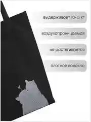 Экосумка шоппер из спанбонда, пакет без подклада