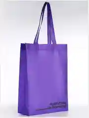 Фиолетовый экосумка шоппер из спанбонда, пакет без подклада