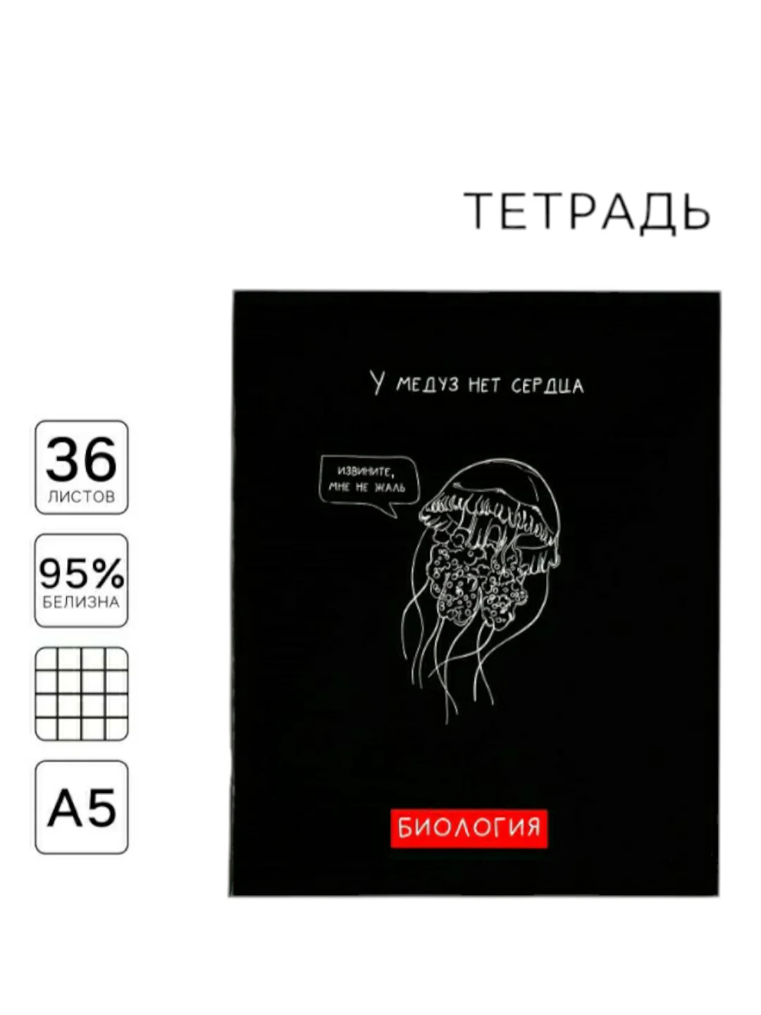 Разноцветный тетрадь предметная, общая, А5, 36 л на скрепке со справочном материалом