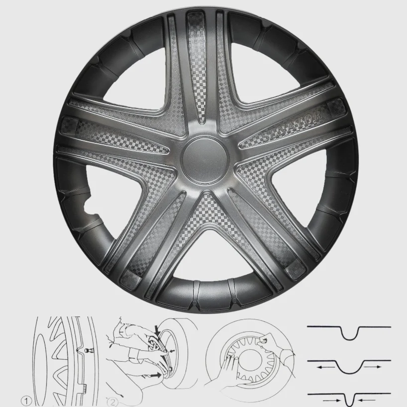 Колпаки на колеса R15+, 4шт
