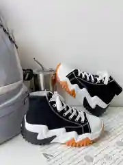 Черный кеды женские Converse на высокой платформе, кроссовки конверсы на осень с высокой подошвой
