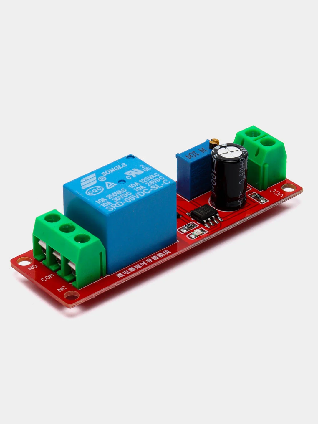 Реле-таймер с задержкой включения реле от 0 до 10 секунд 5V 10A