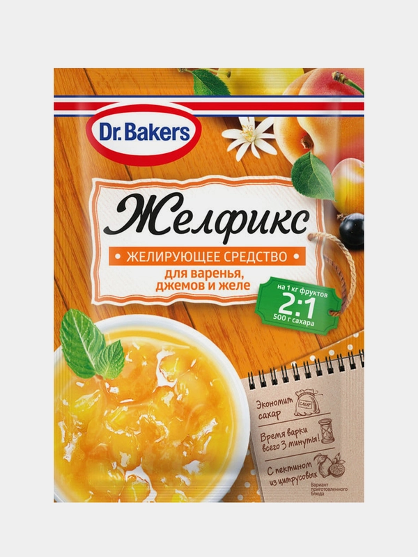 Желирующеей средство Dr. Bakers "Желфикс", 2:1,  для консервирования, 25 г