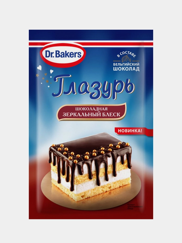 Глазурь зеркальная Dr.Bakers Шоколадная, 100г