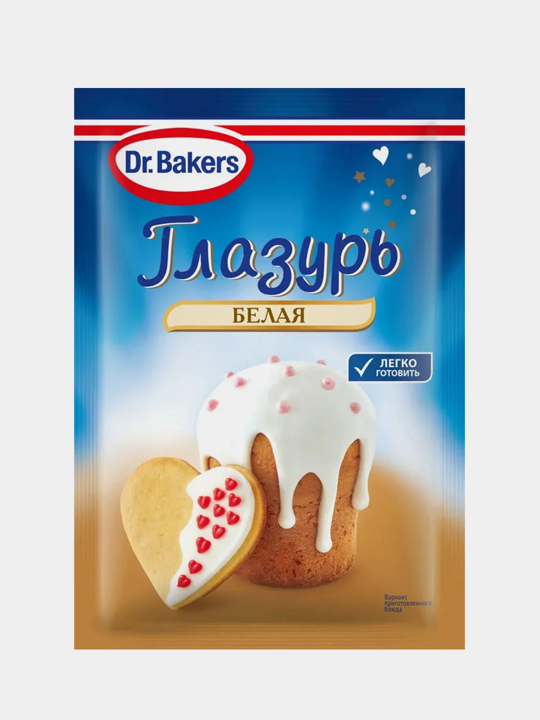 Глазурь сахарная Dr.Bakers белая, 90г