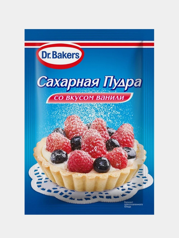 Сахарная пудра Dr. Bakers со вкусом ванили, 80 г