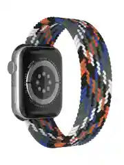 Синий меланж плетеный нейлоновый ремешок Apple Watch 38, 40, 41, 42, 44, 45, 49 мм