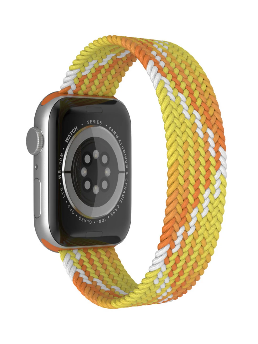 Оранжевый плетеный нейлоновый ремешок Apple Watch 38, 40, 41, 42, 44, 45, 49 мм