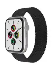 Черный плетеный нейлоновый ремешок Apple Watch 38, 40, 41, 42, 44, 45, 49 мм