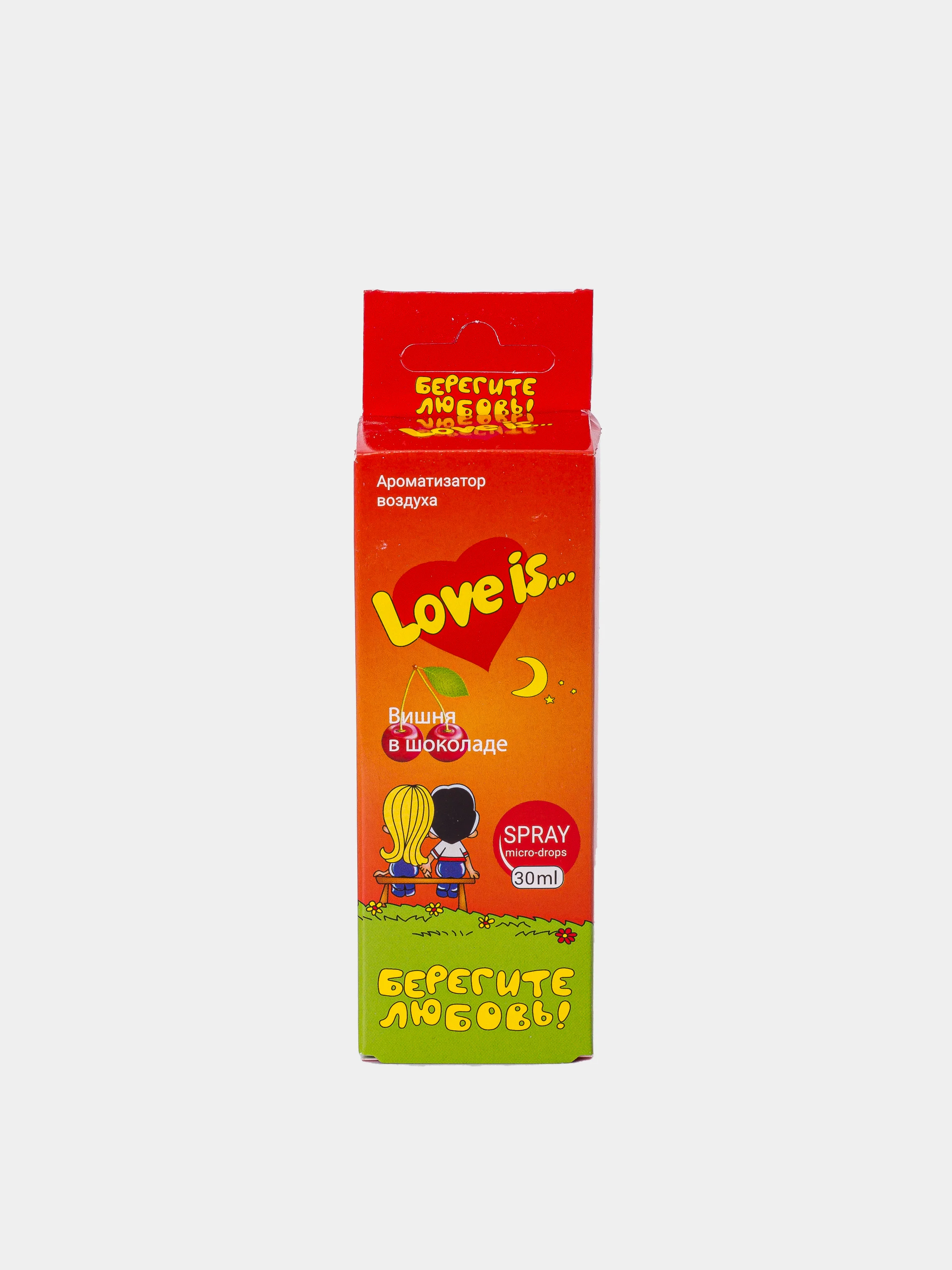 Ароматизатор для авто LOVE IS елка + спрей, подвесной ароматизатор для автомобиля ITS LOVE