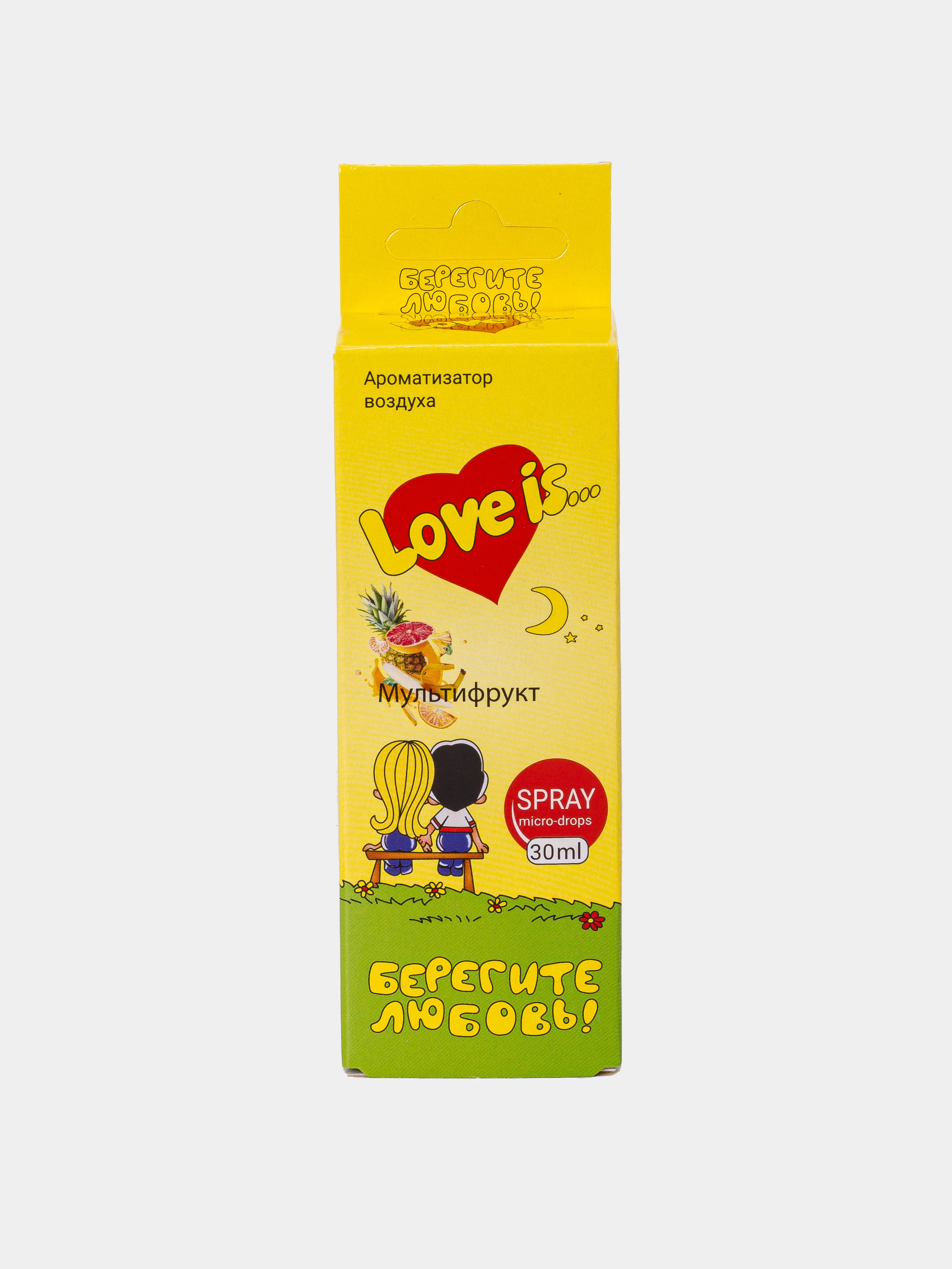Ароматизатор для авто LOVE IS елка + спрей, подвесной ароматизатор для автомобиля ITS LOVE