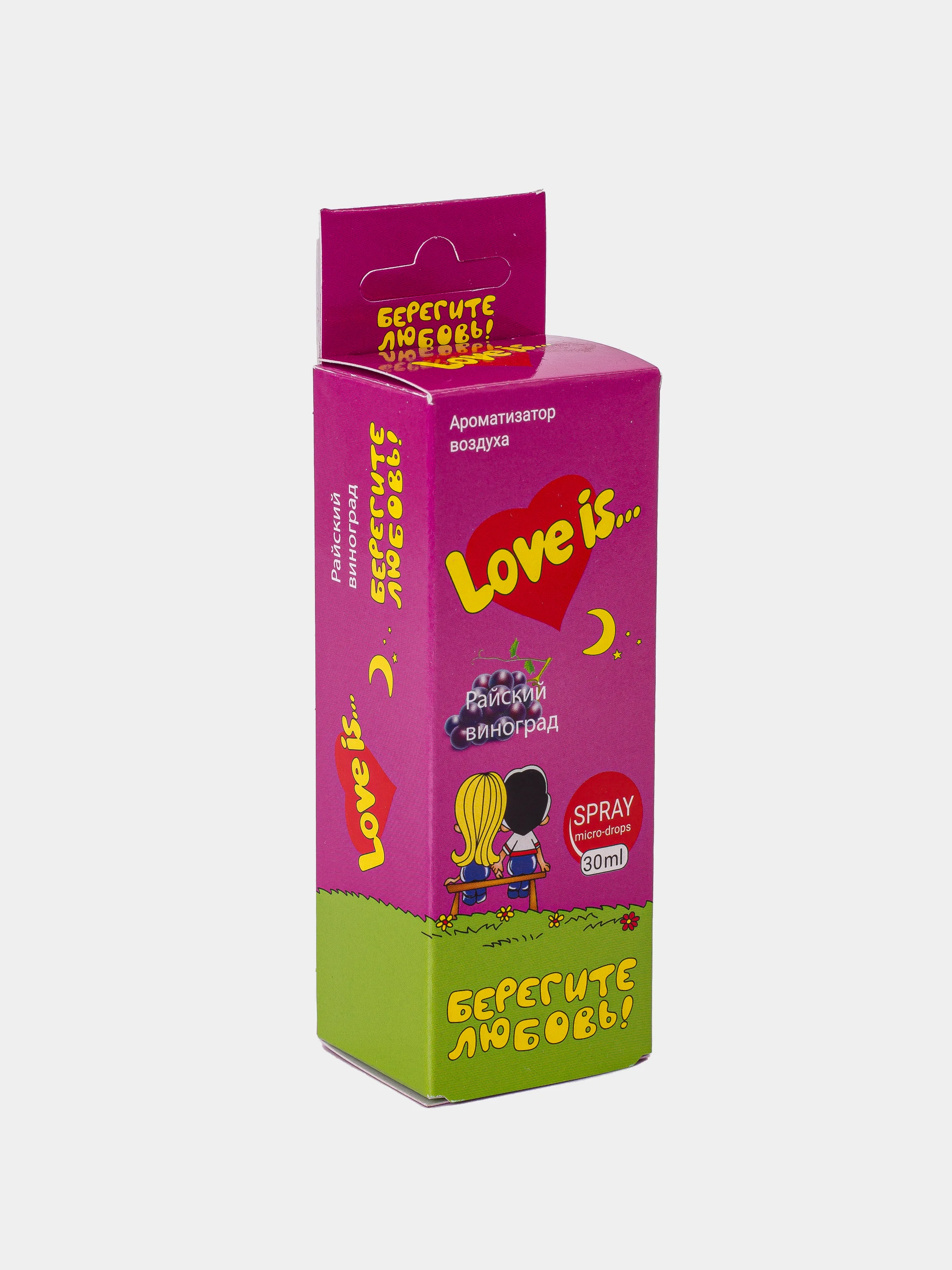 Ароматизатор для авто LOVE IS елка + спрей, подвесной ароматизатор для автомобиля ITS LOVE