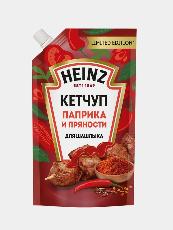 Кетчуп HEINZ Перечный карри, 320 г