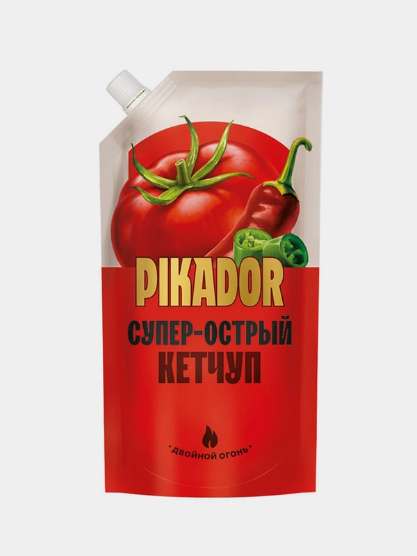 Кетчуп томатный PIKADOR Супер-острый, 500 г