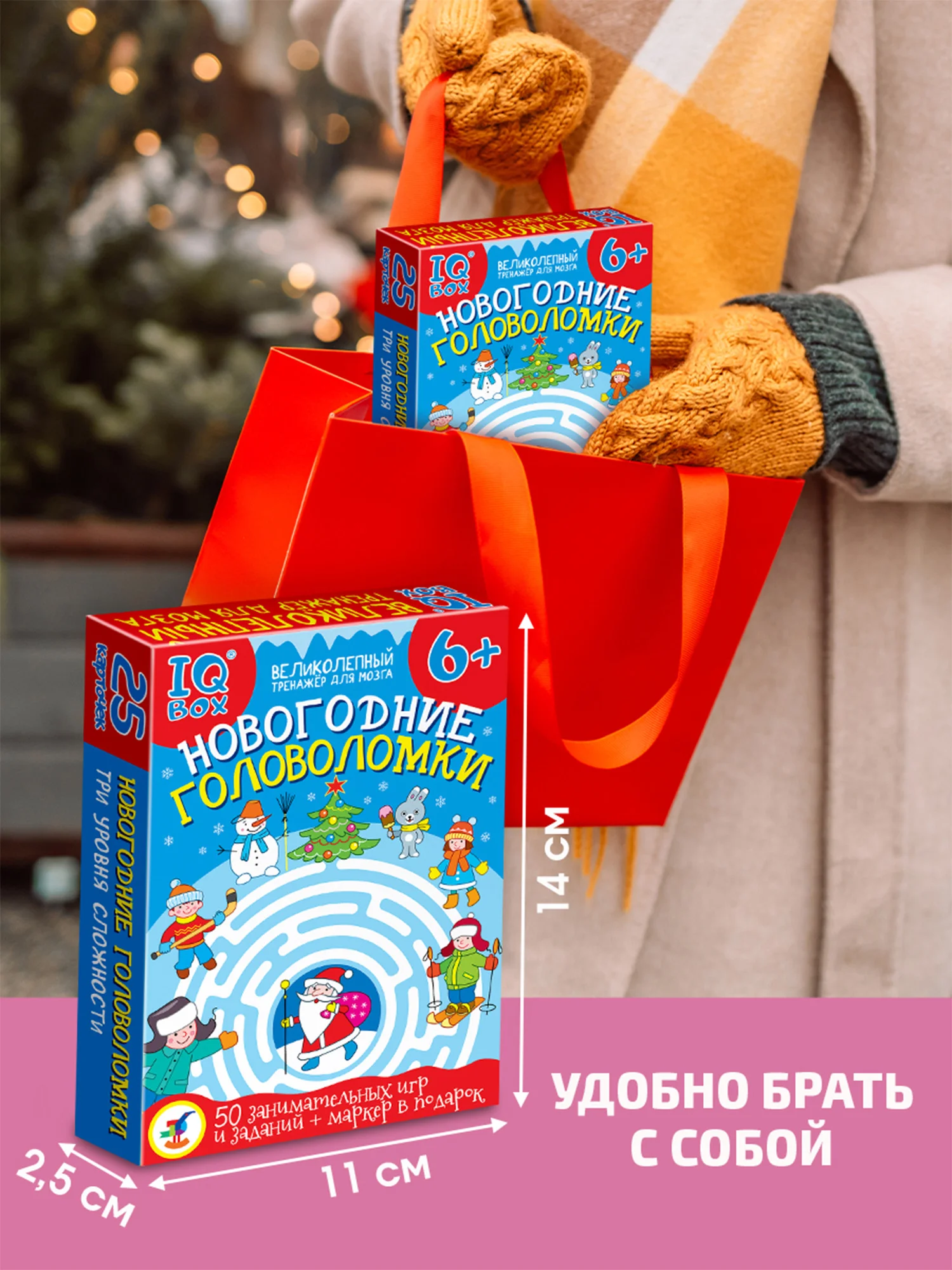 Карточная игра Новогодние головоломки для детей Дрофа-Медиа