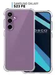 Чехол для Samsung Galaxy S23 FE противоударный силиконовый ROSCO прозрачный усиленные углы