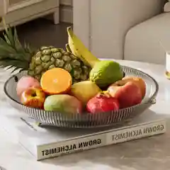Тёмно-серый блюдо для фруктов и сладостей