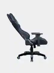 Кресло компьютерное BRABIX GT Carbon GM-120, две подушки, экокожа, черное/синее, 531930