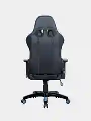 Кресло компьютерное BRABIX GT Carbon GM-120, две подушки, экокожа, черное/синее, 531930