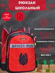 Красный школьный рюкзак "Человек паук", Spider Man