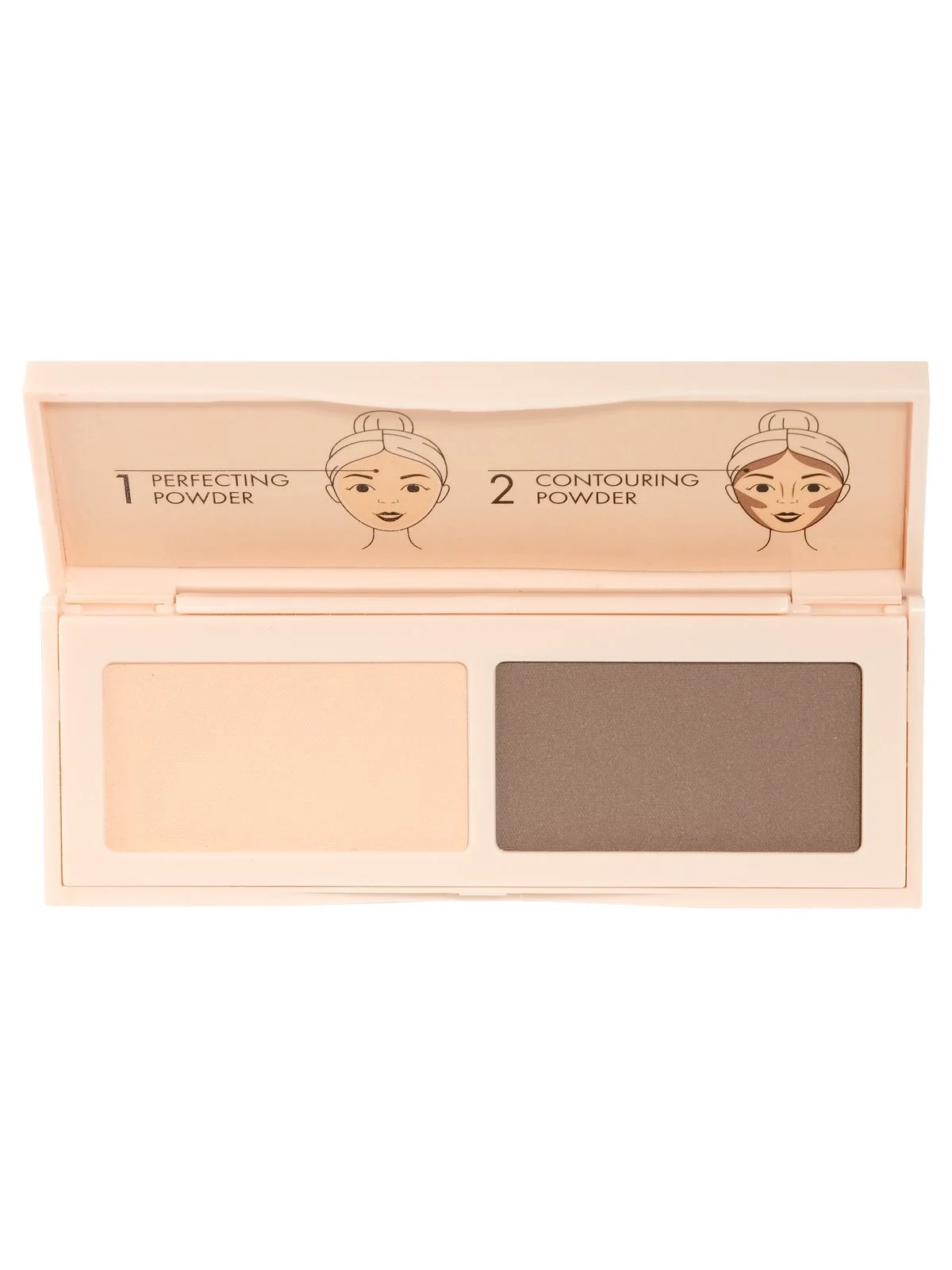 Разноцветный палетка для контуринга лица WONDER ME NATURAL SCULPT 001