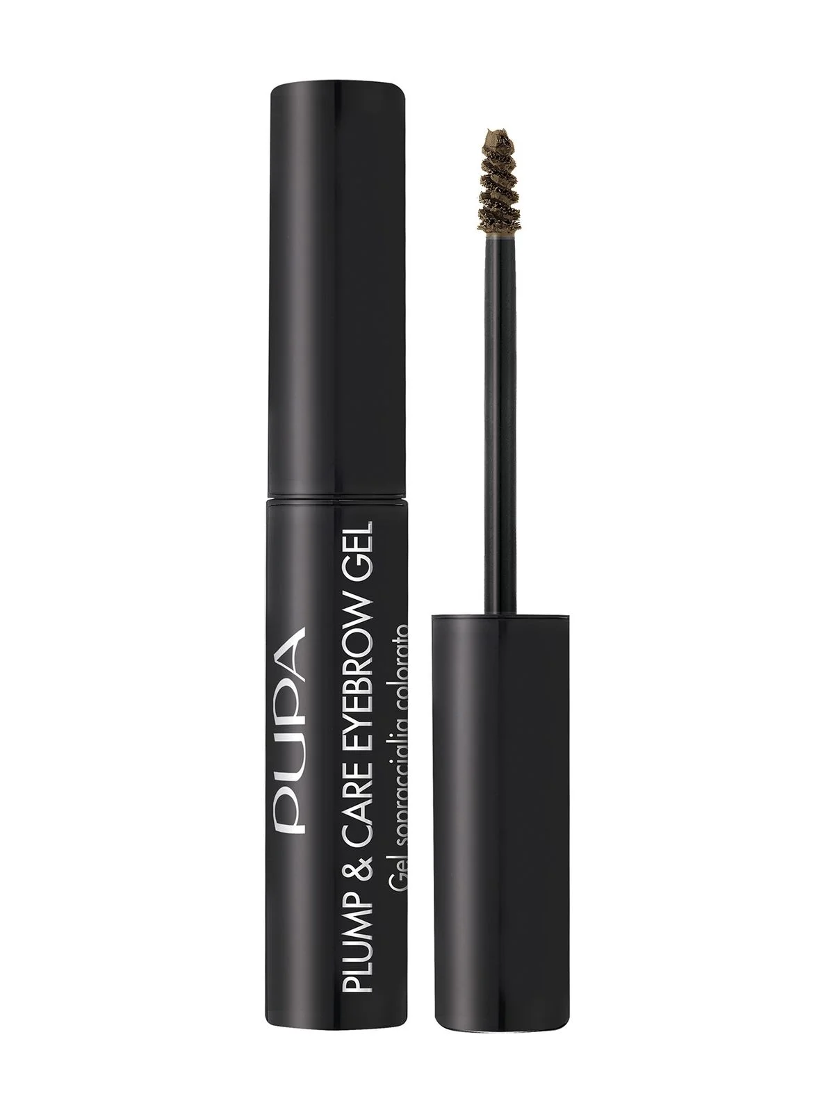 Коричневый гель для бровей PLUMP & CARE EYEBROW GEL 001