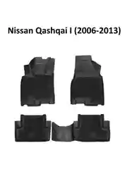 Черный коврики в салон автомобиля 3D EVA для Nissan Qashqai I (2006-2013),  II J11, 2013-2022