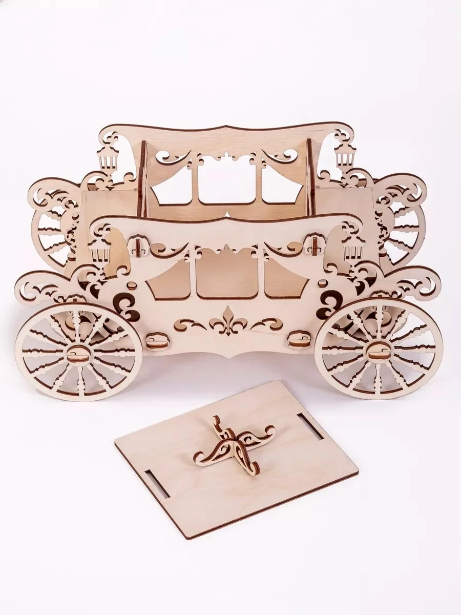 Шкатулка Карета БОЛЬШАЯ Королевская, 32*17*18 см