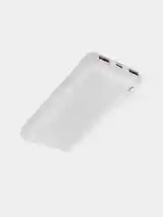Белый повербанк BOROFONE BJ56 10000 mAh ультратонкий с быстрой зарядкой PD22.5W QC