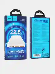 Белый повербанк Hoco J101 10000 mAh ультратонкий с быстрой зарядкой PD22.5W QC