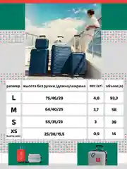 Темно-синий чемодан на колесах, ударопрочный, облегченный из полипропилена