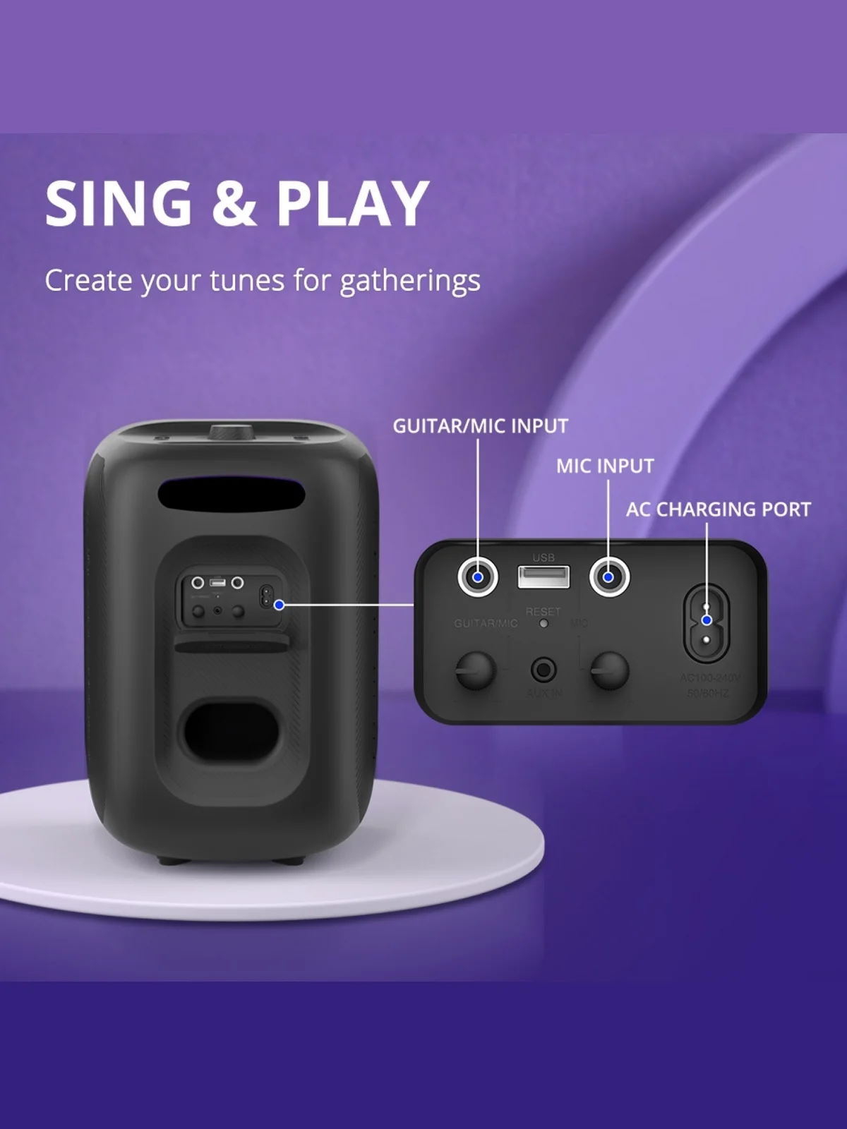 Портативная акустика Tronsmart Halo 200 Basic 120W (беспроводная колонка с Bluetooth 5.3)
