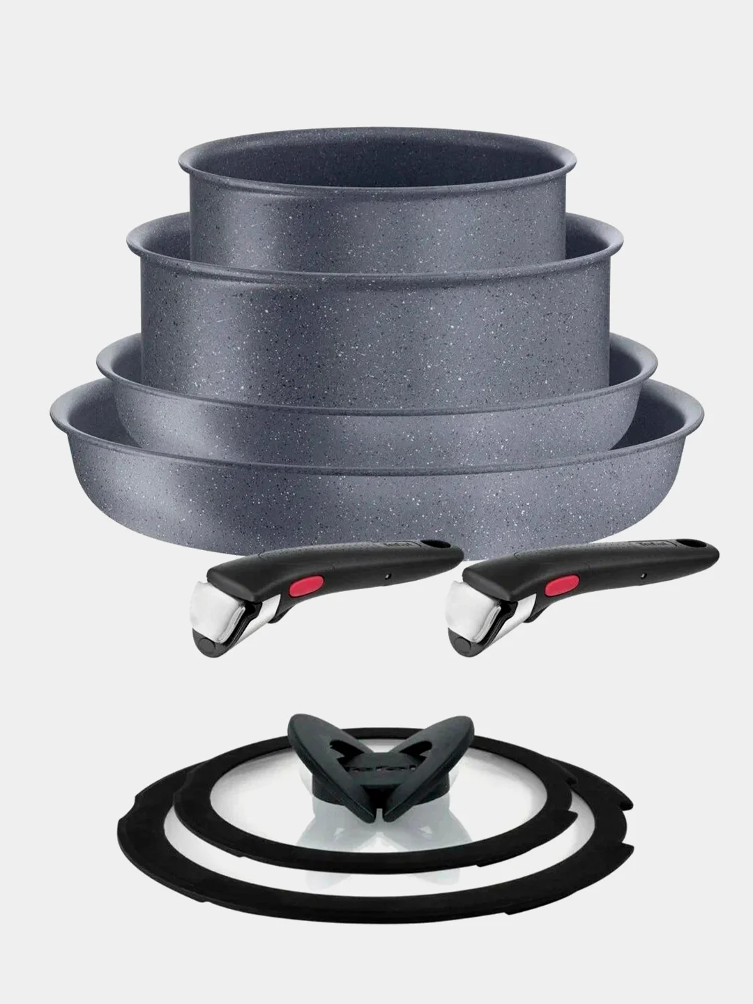 Набор посуды со съемной ручкой Tefal Ingenio Natural Force L3969153, 8 предметов
