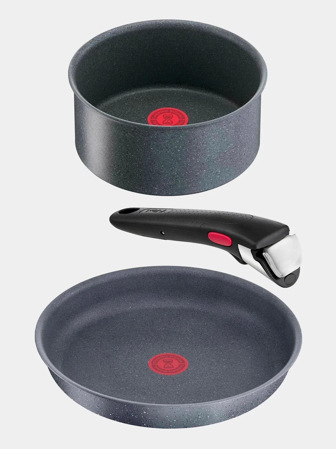 Набор посуды со съемной ручкой Tefal Ingenio Natural Force L3969153, 8 предметов