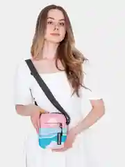 Коралловый мини-сумка мессенджер женская, мужская через плечо с принтом, 40 видов