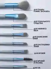 Набор кистей для макияжа, кисть для пудры, теней, румян, тонального крема, кисточки, 8 шт