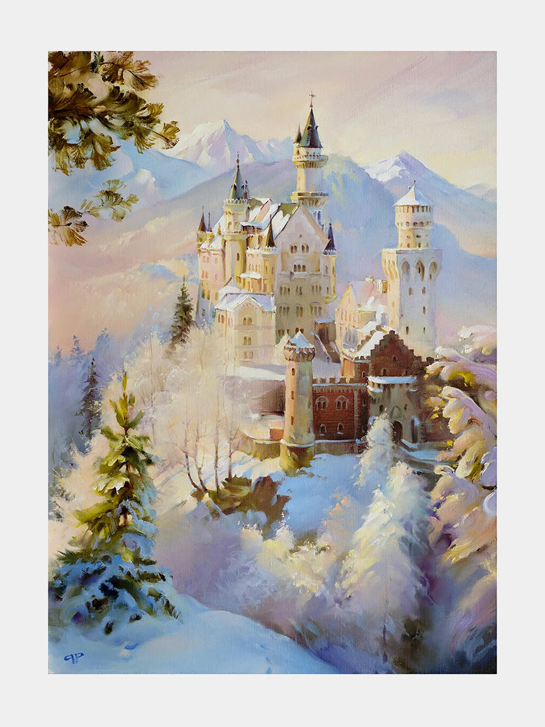 Алмазная мозаика Остров Сокровищ Замок, 663853, без подрамника 30x40 см, картина стразами