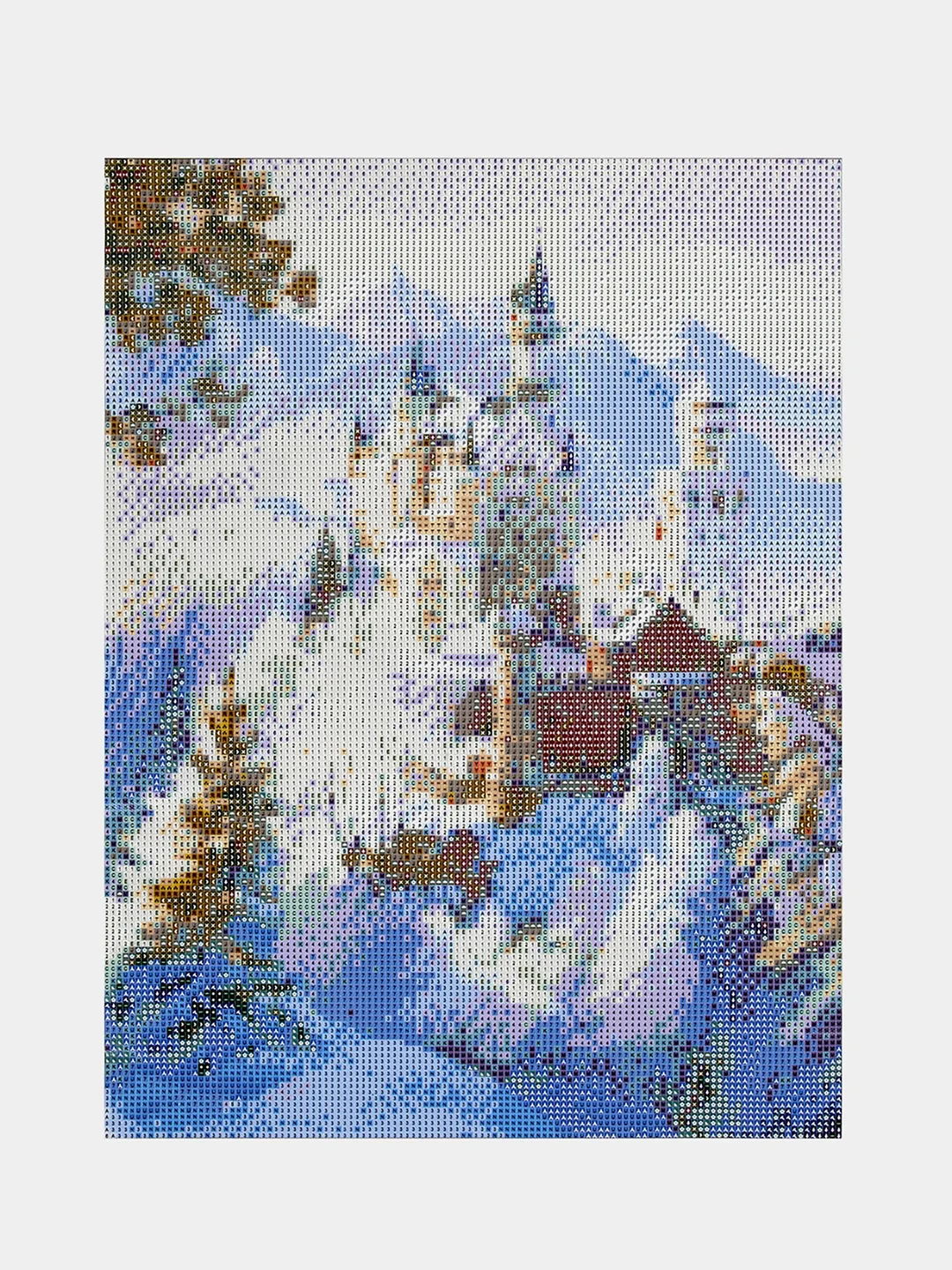 Алмазная мозаика Остров Сокровищ Замок, 663853, без подрамника 30x40 см, картина стразами