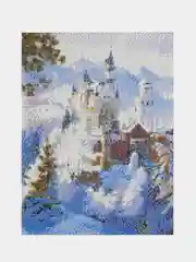 Алмазная мозаика Остров Сокровищ Замок, 663853, без подрамника 30x40 см, картина стразами