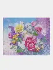 Алмазная мозаика Остров Сокровищ Цветы, 663865, без подрамника 40x50 см, картина стразами