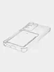 Прозрачный чехол для Samsung Galaxy S23 Plus противоударный силиконовый ROSCO с карманом для карт