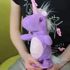 Интерактивная игрушка Единорог Фиолетовый  4в1, в шоубоксе